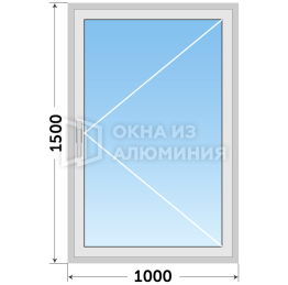 Алюминиевое окно под ключ из сплава AL-627