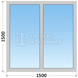 Окно Schuco фабричное AL-1017